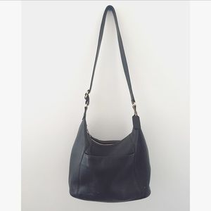 Vintage Coach Black Leather Sonoma Bucket Bag